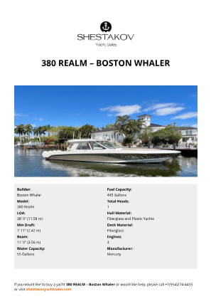 Boston Whaler - 380 Realm