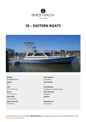 EASTERN BOATS - 35