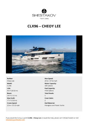 Cheoy Lee - CLX96