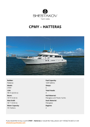 Hatteras - CPMY