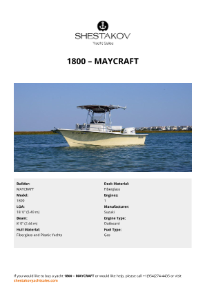 MAYCRAFT - 1800