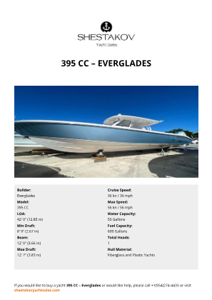 Everglades - 395 CC