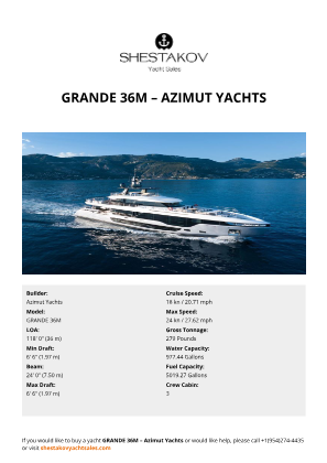 Azimut Yachts - GRANDE 36M