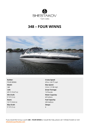 FOUR WINNS - 348