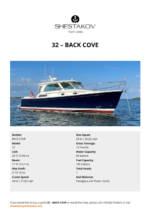 BACK COVE - 32