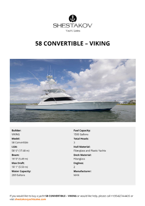 VIKING - 58 Convertible
