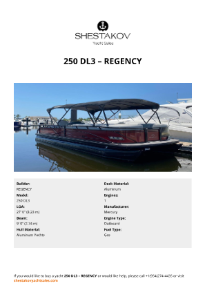 REGENCY - 250 DL3