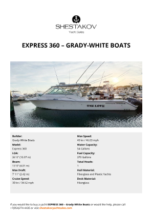 Grady-White Boats - Express 360