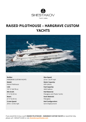 N/A - Raised Pilothouse