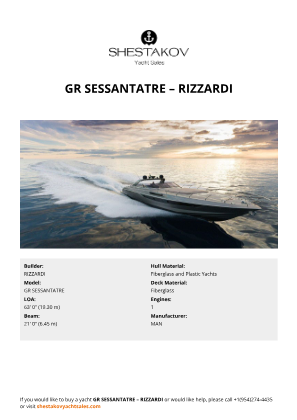 RIZZARDI - GR SESSANTATRE