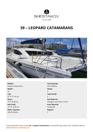 Leopard Catamarans - 39