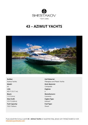 Azimut Yachts - 43