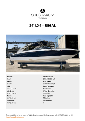 Regal - 24' LX4