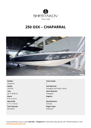 Chaparral - 250 OSX