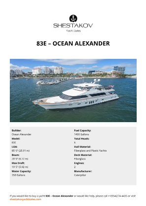 Ocean Alexander - 83E