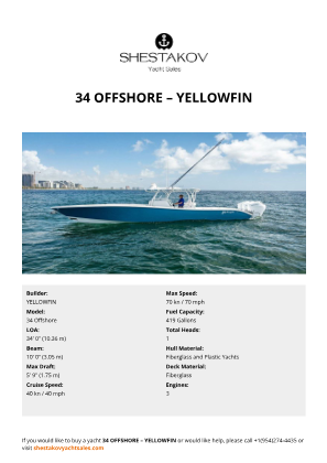 YELLOWFIN - 34 Offshore