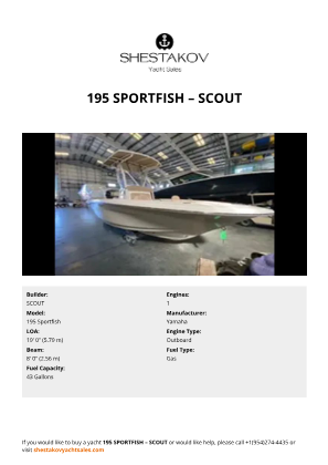 SCOUT - 195 Sportfish