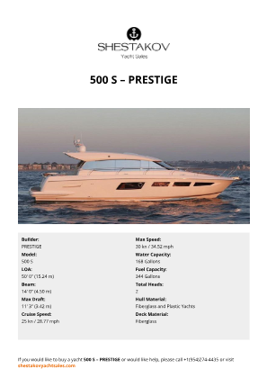 PRESTIGE - 500 S