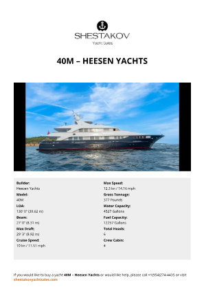 Heesen Yachts - 40M