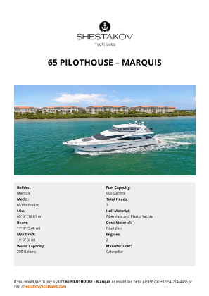 Marquis - 65 Pilothouse