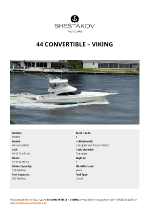 VIKING - 44 Convertible