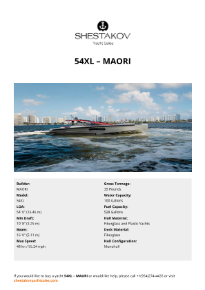 MAORI - 54XL