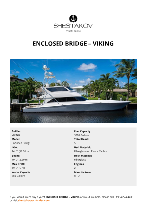 VIKING - Enclosed Bridge