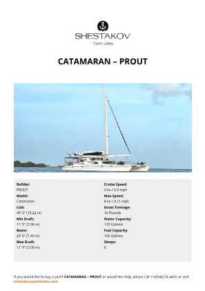 PROUT - Catamaran