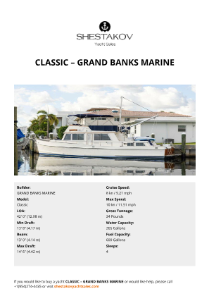 GRAND BANKS MARINE - Classic