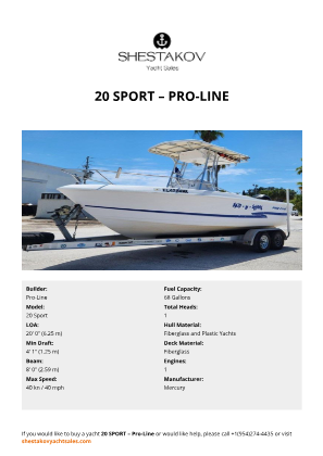 Pro-Line - 20 Sport