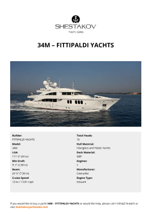 FITTIPALDI YACHTS - 34M