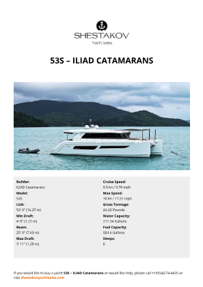 ILIAD Catamarans - 53S