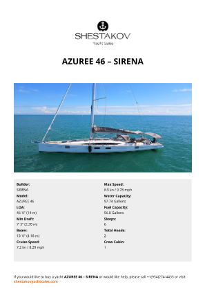 SIRENA - AZUREE 46