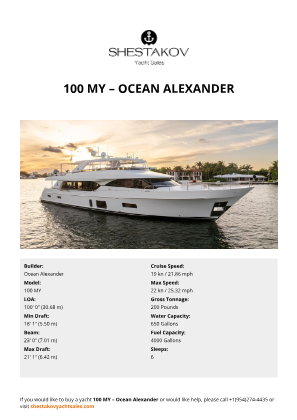 Ocean Alexander - 100 MY