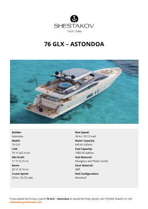 Astondoa - 76 GLX