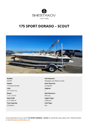 SCOUT - 175 Sport Dorado
