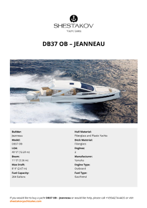 Jeanneau - DB37 OB