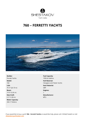 Ferretti Yachts - 760