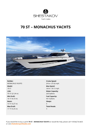 MONACHUS YACHTS - 70 ST