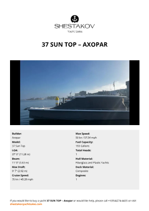 Axopar - 37 Sun Top