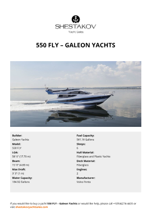 Galeon Yachts - 550 FLY