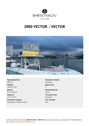 VECTOR - 2900 VECTOR