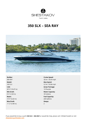 SEA RAY - 350 SLX