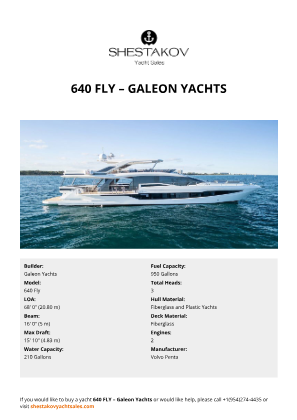 Galeon Yachts - 640 Fly