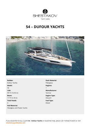 Dufour Yachts - 54