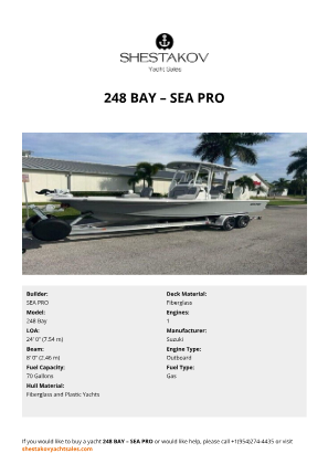 SEA PRO - 248 Bay