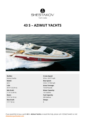 Azimut Yachts - 43 S