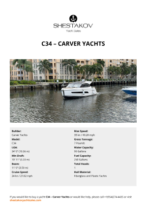 Carver Yachts - C34