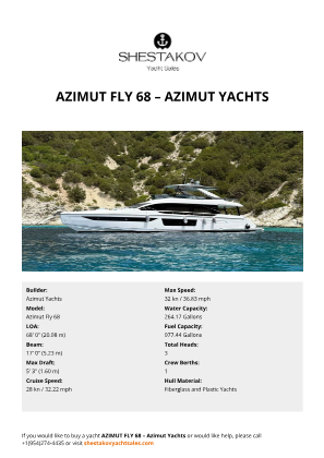 Azimut Yachts - Azimut Fly 68