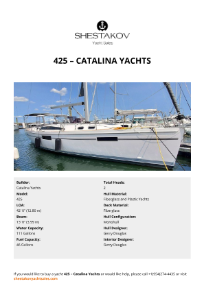 Catalina Yachts - 425